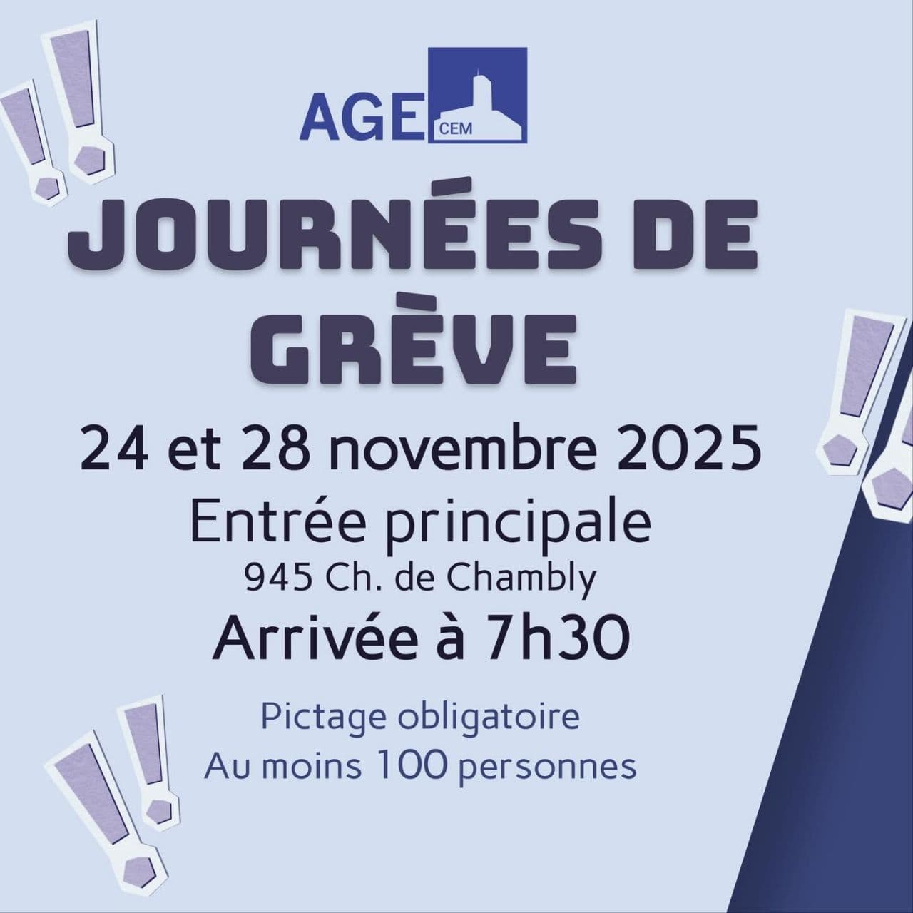 JOURNÉES DE GREVE