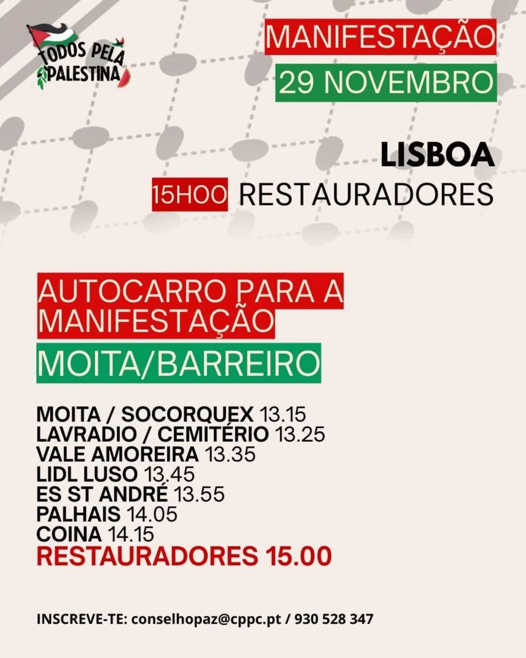 AUTOCARRO PARA A MANIFESTAÇAO