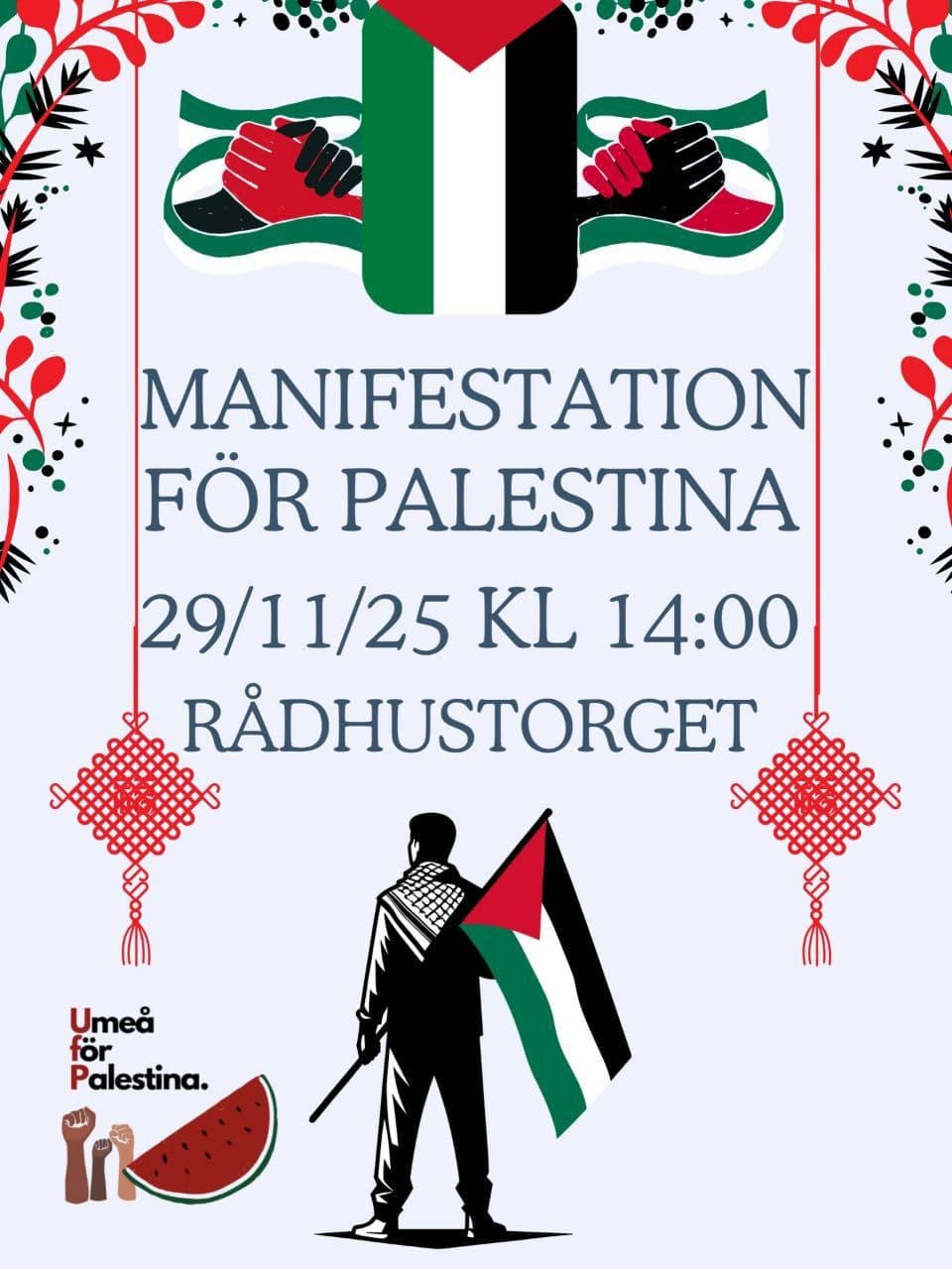 MANIFESTATION FÖR PALESTINA