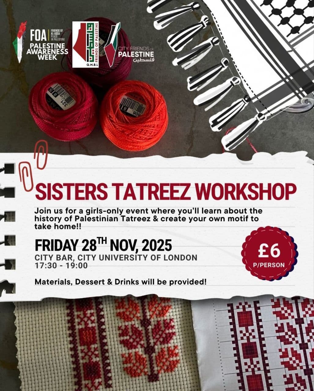 SISTERS TATREEZ WORKSHOP