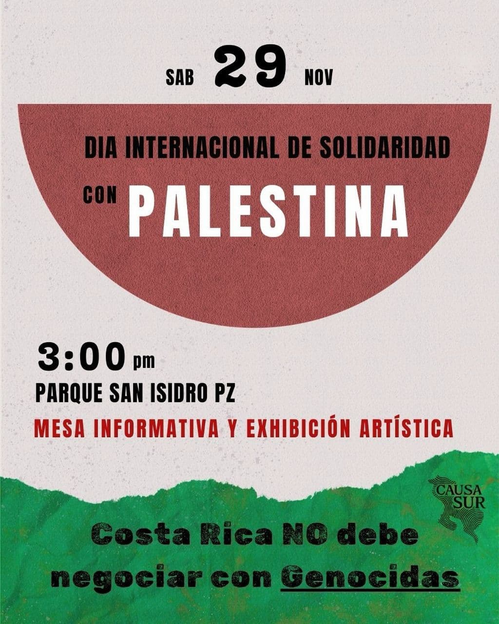 DIA INTERNACIONAL DE SOLIDARIDAD CON PALESTINA