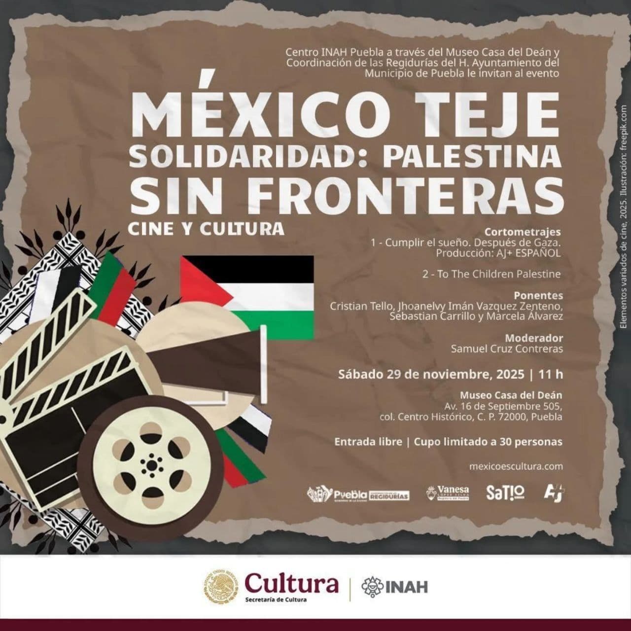 MÉXICO TEJE SOLIDARIDAD: PALESTINA SIN FRONTERAS