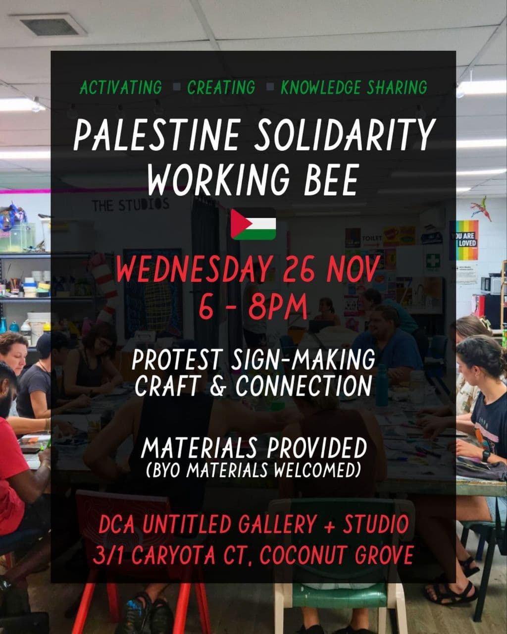 PALESTINE SOLIDARITY WORKING BEE